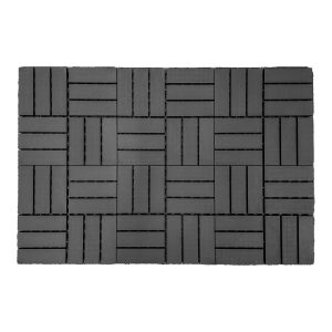 Wood Grain Deck Tile T1 Black - 4.9m2/box of 54 tiles - Image 2